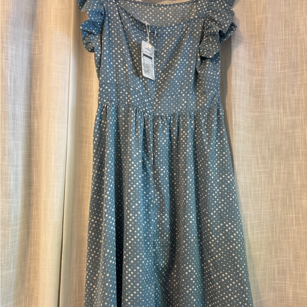 NWT Blue Polka Dot Dress